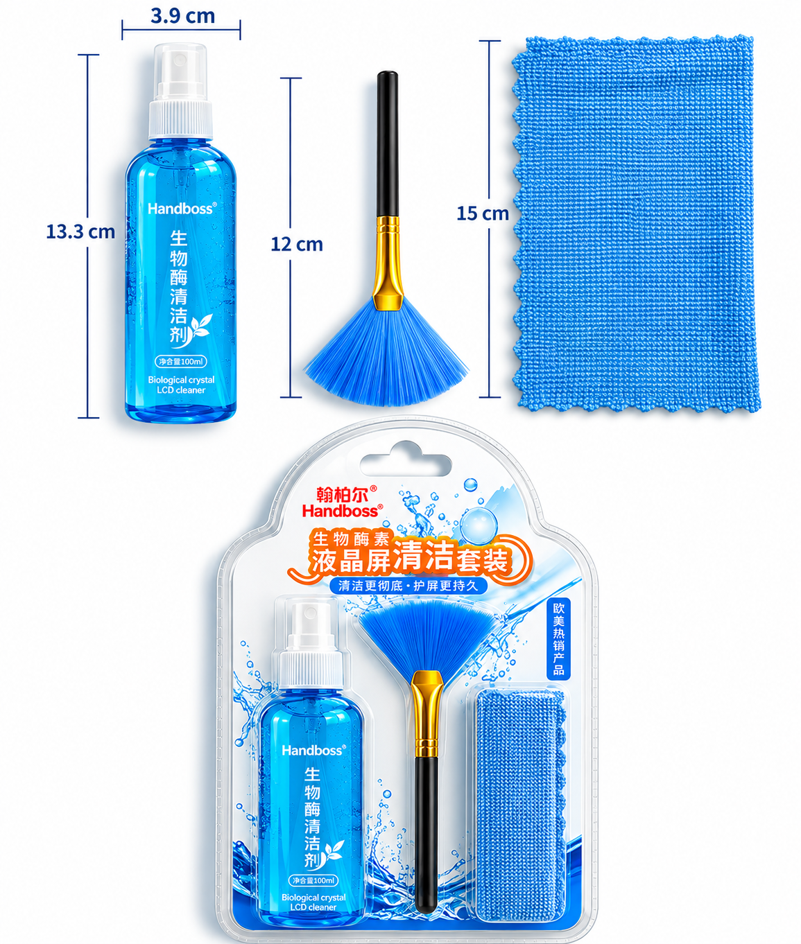 Kit de nettoyage écran Handboss® emballé